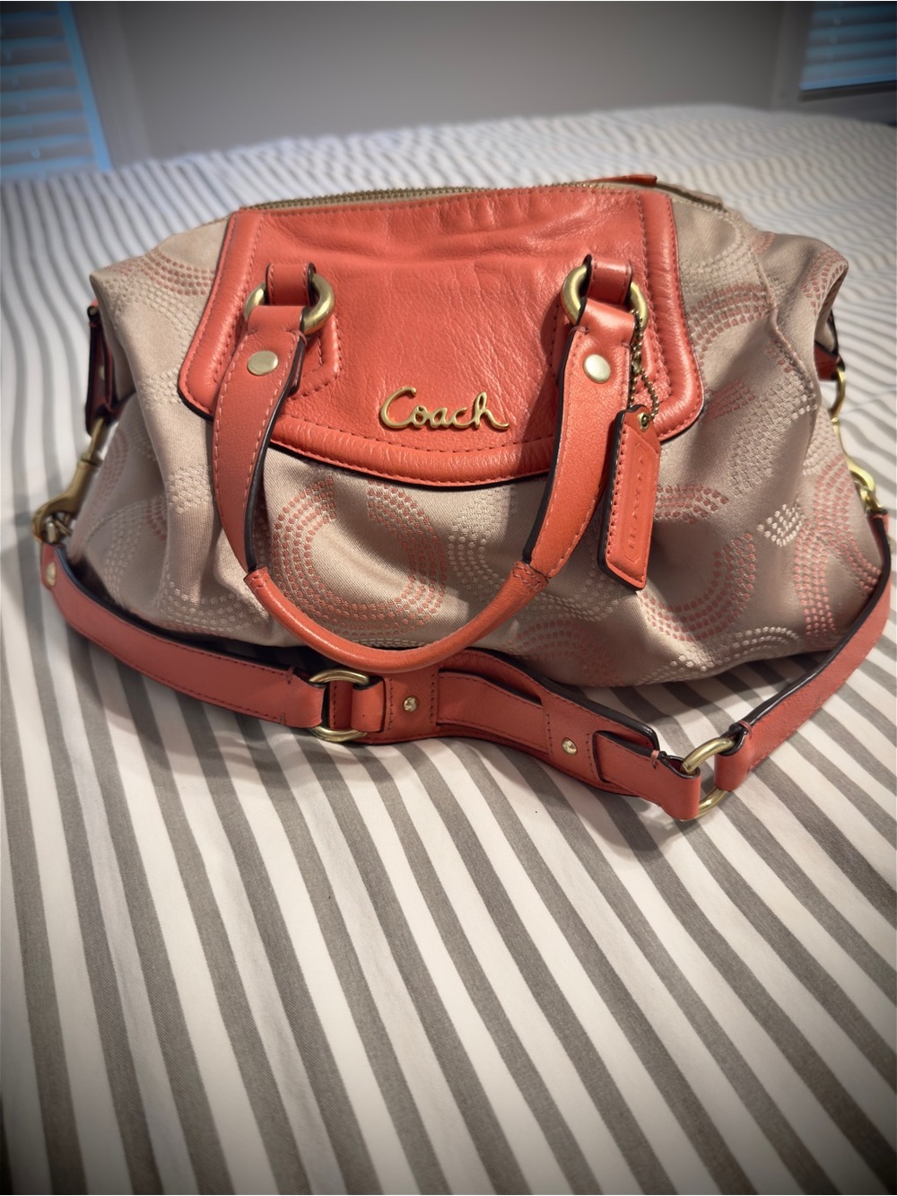 Coach Dotted C Signature Jacquard Convertible Crossbody Bag